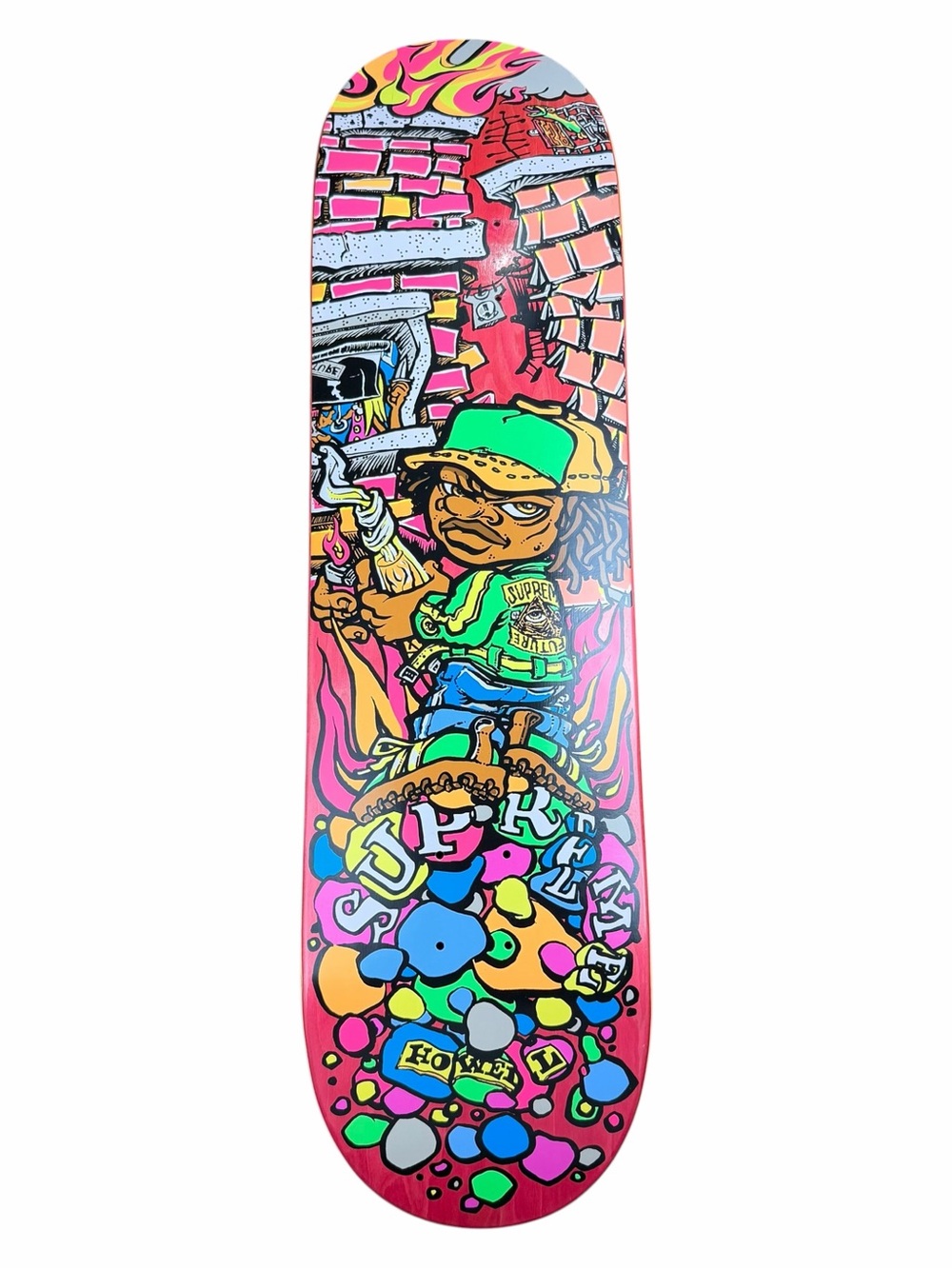 Supreme Molotov Kid Skateboard Deck Pink (SS19) Andy Howell OG Rare Skater